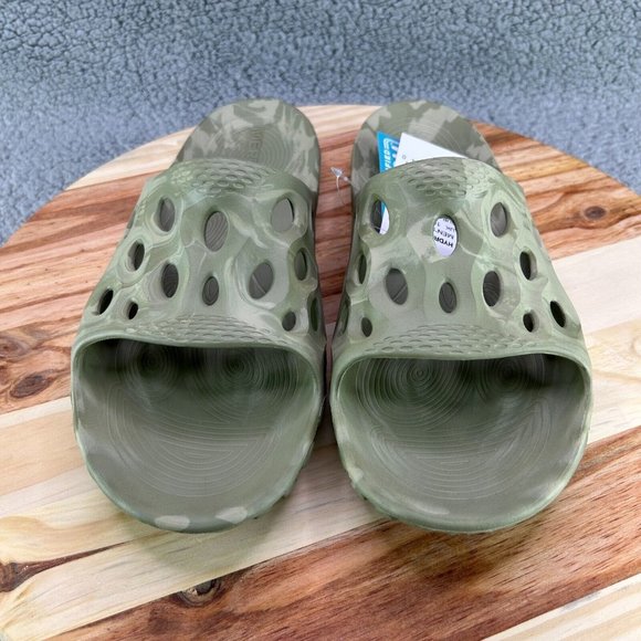 Merrell Sandals Men\'s Hydro Slide Beige Green Open Toe Slip-On Sz 11 main image 10